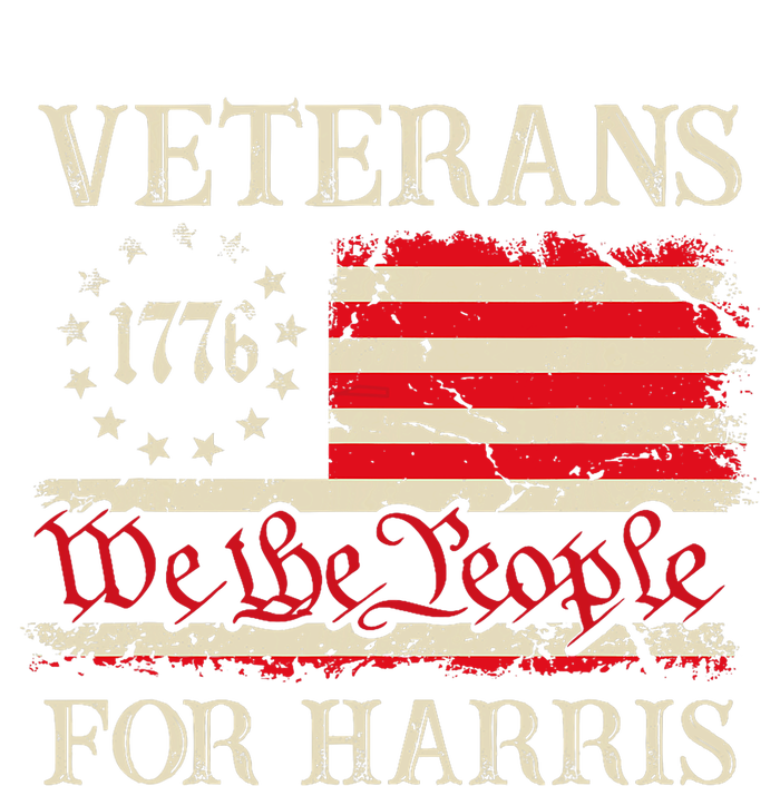 Veterans For Harris We The People 1776 Flag Kamala Harris T-Shirt