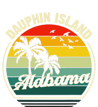 Vintage Dauphin Island Alabama Summer Vacation Sunset Palm T-Shirt