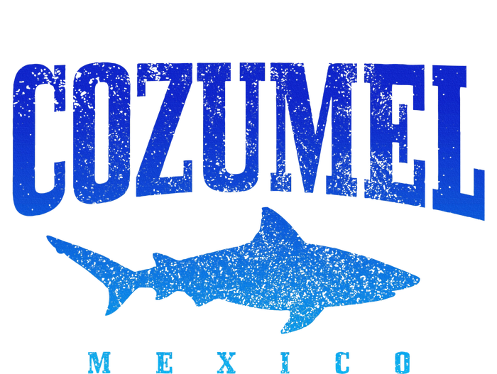 Cozumel Beach Mexico Scuba Diver Shark Diving Vintage T-Shirt