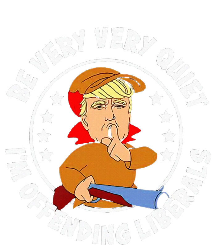 Be Very Very Quiet IM Offending Liberals Performance Long Sleeve Polo