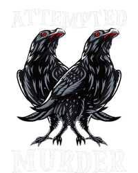 Attempted Murder Two Crows Birds Spooky Crows Pun Long Sleeve Shirt