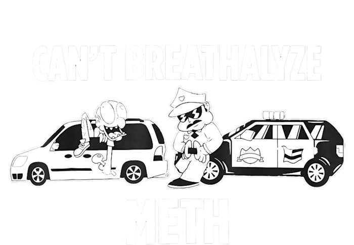 Funny Humor Quote Saying Can’T Breathalyze Meth Snapback Five-Panel Rope Hat