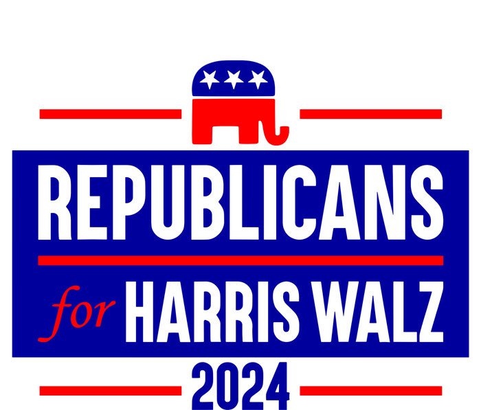 Republicans For Harris Walz Kamala Harris For President 2024 Knit Cap Winter Beanie