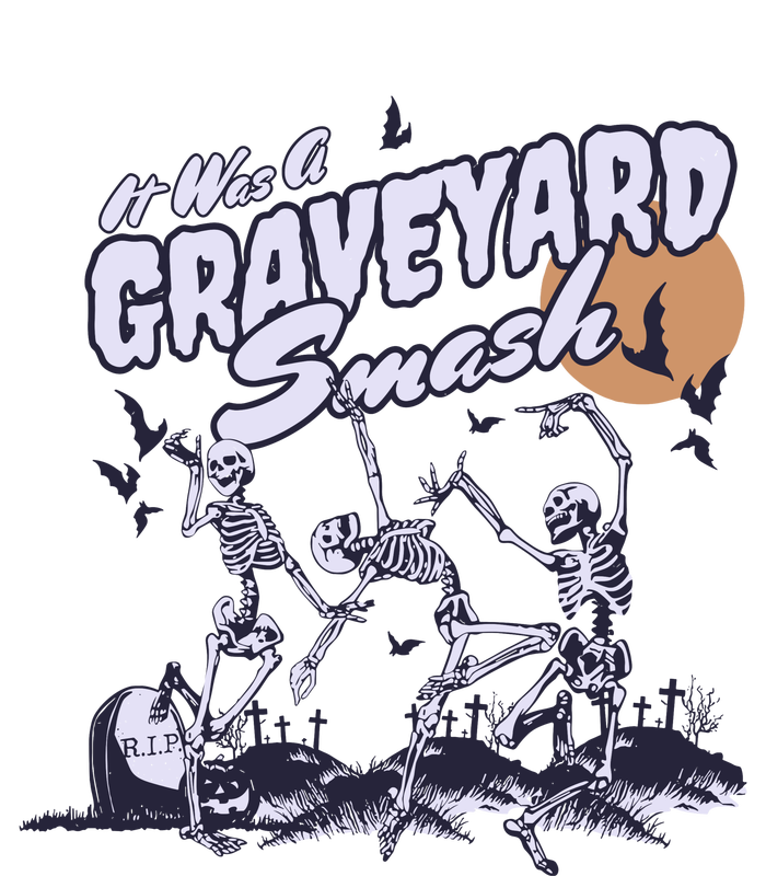 Skeleton Halloween Graveyard Smash Sustainable Bucket Hat