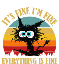 ItS Fine IM Fine Everything Is Fine Funny Sarcastic Cat T-Shirt