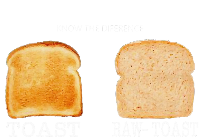 Know The Difference Toast Raw Toast Zip Tote Bag