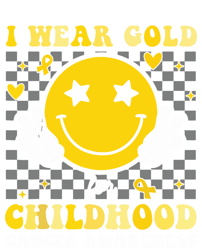 Retro I Wear Gold For Childhood Cancer Awareness Urban Pullover Hoodie