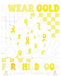 Retro I Wear Gold For Childhood Cancer Awareness Gold Ribbon Cooling Performance Crew T-Shirt