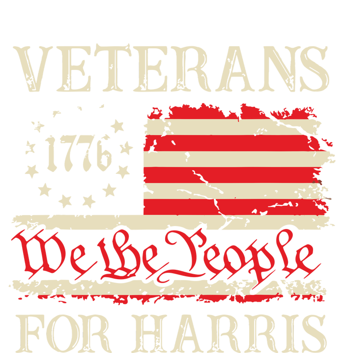 Veterans For Harris We The People 1776 Flag Kamala Harris Canvas