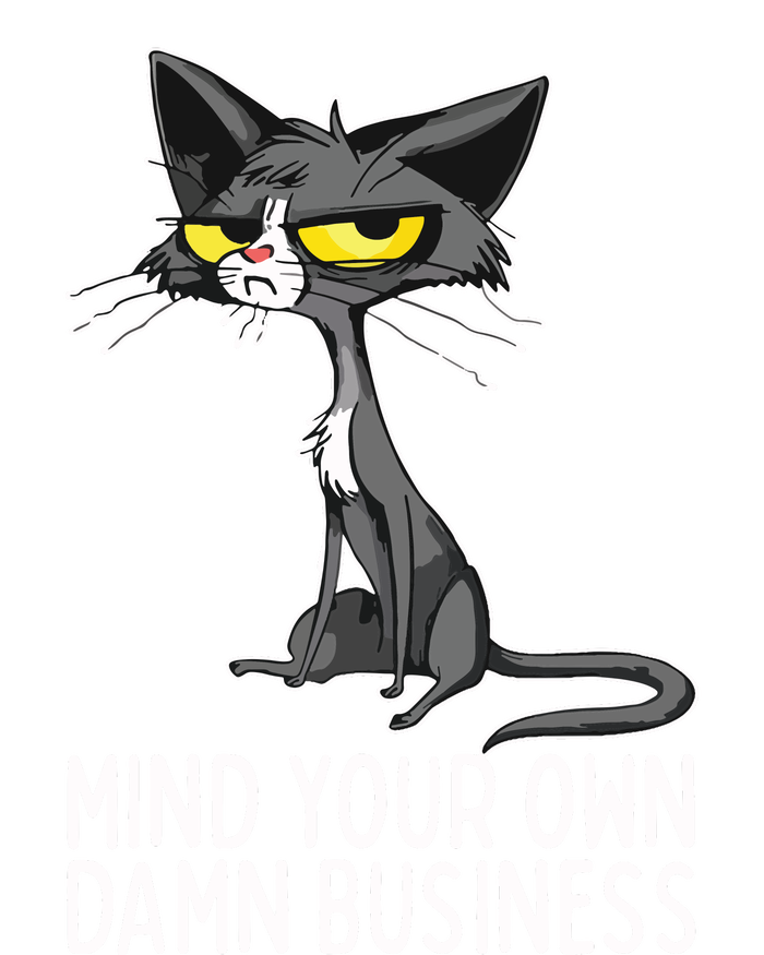 Waltz 2024 Mind Your Own Damn Business Cat Lady Funny T-Shirt