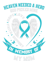 In Memory Of My Mom Ovarian Cancer Awareness Memorial Gift Kids Long Sleeve Shirt