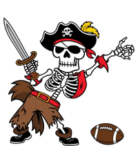 Skeleton Pirate Football Halloween Costume Design Urban Pullover Hoodie