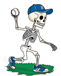 Baseball Skeleton Halloween Spooky Baseball Halloween Design T-Shirt