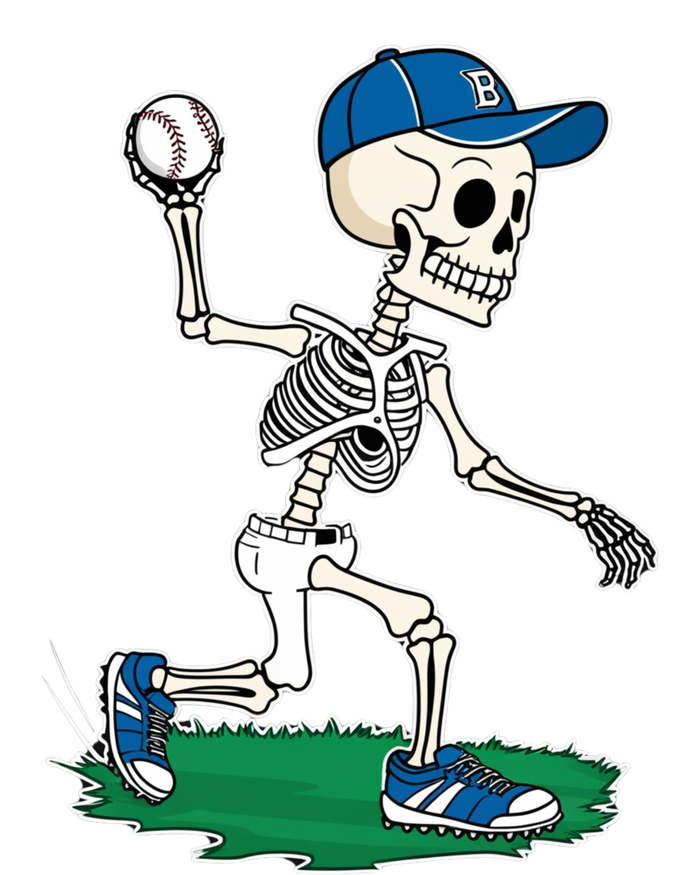 Baseball Skeleton Halloween Spooky Baseball Halloween Design T-Shirt