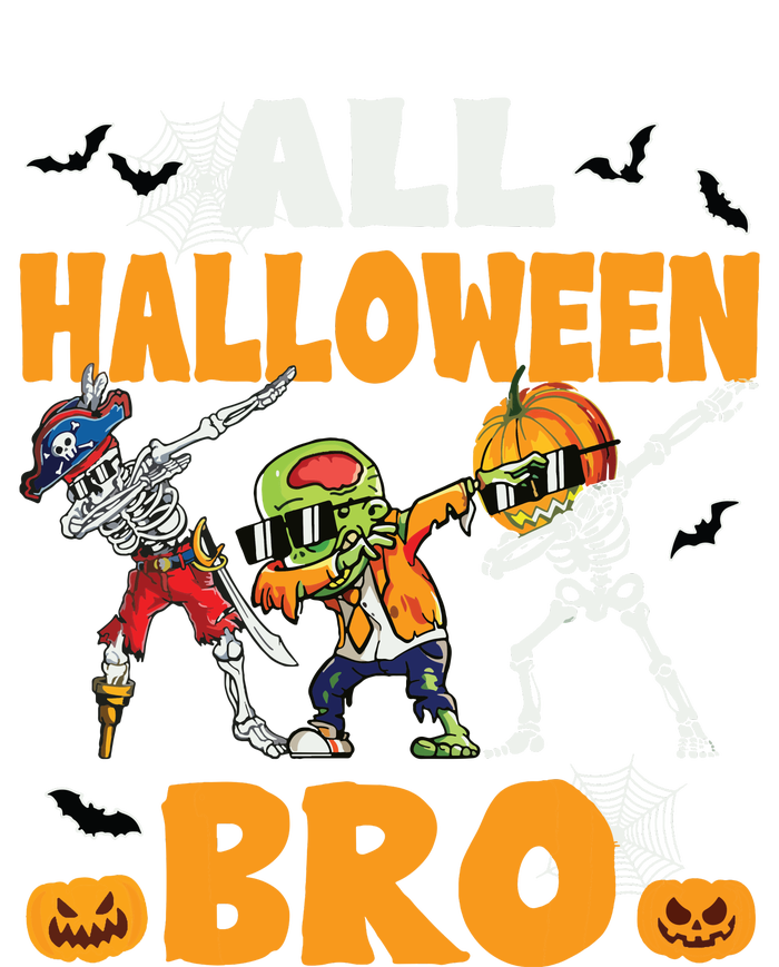 All Halloween Bro Dabbing Skeleton Jack O Lantern Kids Long Sleeve Shirt