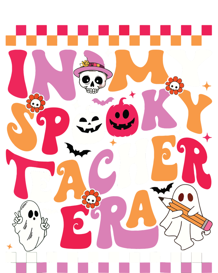 In My Spooky Teacher Era Groovy Ghost Teacher Halloween T-Shirt