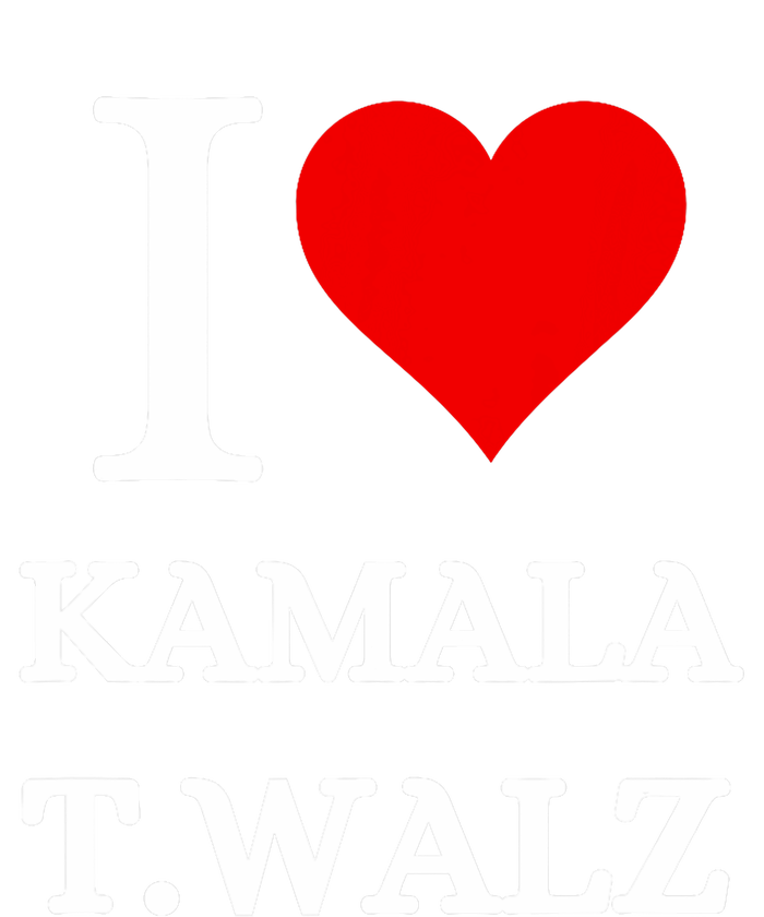 I Love Kamala Harris Tim Waltz  Harris Waltz 2024 Election High Crown Mesh Back Trucker Hat