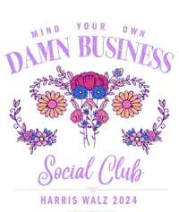 Mind Your Own Damn Business Harris Walz Waltz 2024 Floral Women's Fleece Hoodie