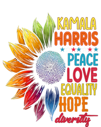 Kamala Harris Peace Love Equality Hope Diversity 2024 USA-Made Doggie Bandana