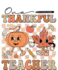 One Thankful Teacher Thanksgiving Groovy Fall Autumn Teacher Grommeted Golf Towel