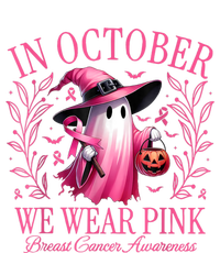 In October We Wear Breast Cancer Awareness Halloween Ladies Essential Flowy Tank