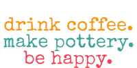 Vintage Retro Drink Coffee Make Pottery Be Happy Funny T-Shirt