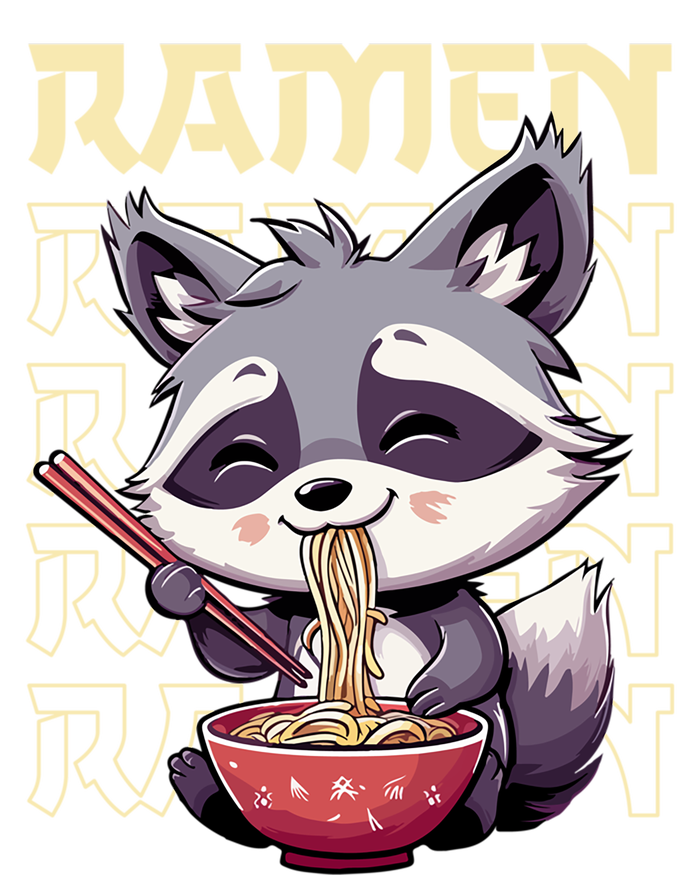 Ramen Raccoon Funny Gift Sustainable Beanie