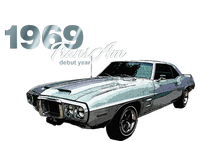 Classic Cars 1969 Am Debut Year Muscle Cars T-Shirt