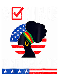 Women Voting Is My Black Job U.S Flag Funny Saying 2024 Sustainable Knit Beanie