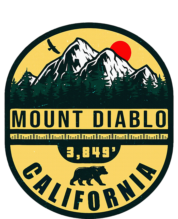 Mount Diablo California Mountains 1960s Retro Vintage Sustainable Beanie