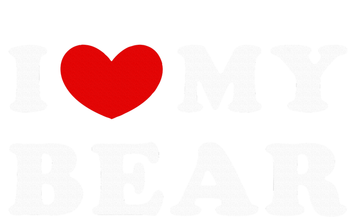 I Love My Bear I Heart My Bear Softstyle Adult Sport Polo