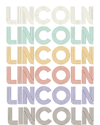 Lincoln First Name Retro Pattern Vintage Stylet Grommeted Golf Towel