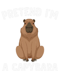 Pretend IM A Capybara Funny Lazy Halloween Costume Tall Long Sleeve T-Shirt