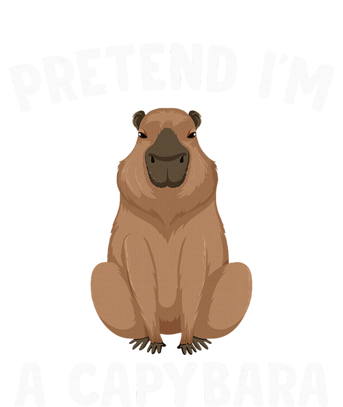 Pretend IM A Capybara Funny Lazy Halloween Costume Tall Long Sleeve T-Shirt