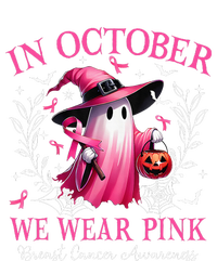 In October We Wear Ghost Witch Breast Cancer Awareness Women's T-Shirt