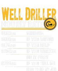 Funny Well Driller Hourly Rate Long Sleeve Shirt