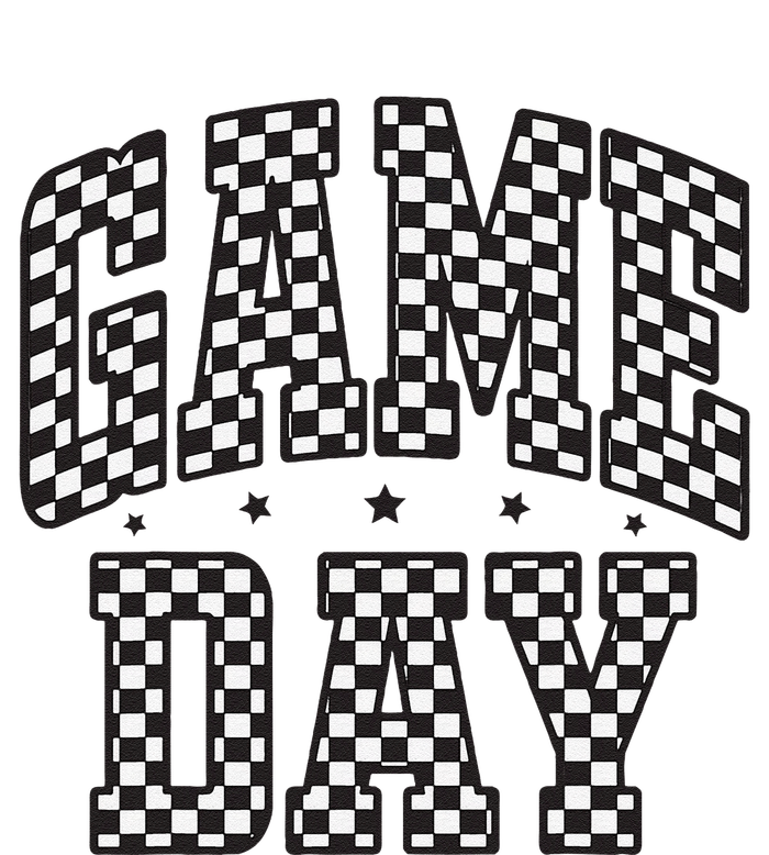 Funny Checkered Game Day Football Black White Gift Women Gift Daily Commute Backpack