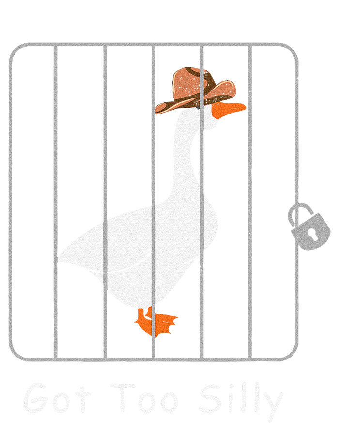 Funny Silly Goose Lover Mugshot Meme Got Too Silly Gift Bumper Sticker