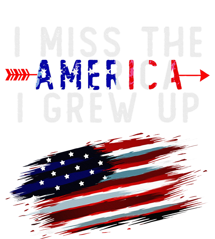 I Miss The America I Grew Up In Distress American Flag Tall Sweatshirt