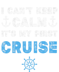 I CanT Keep Calm ItS My First Cruise Womens Funnel Neck Pullover Hood