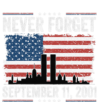 Never Forget September 11 2001 Memorial Day American Flag Gift T-Shirt