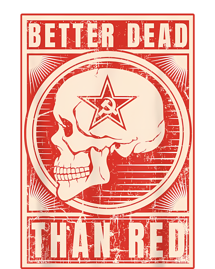 Better Dead Than Red Anti Communism Women's Fleece Hoodie