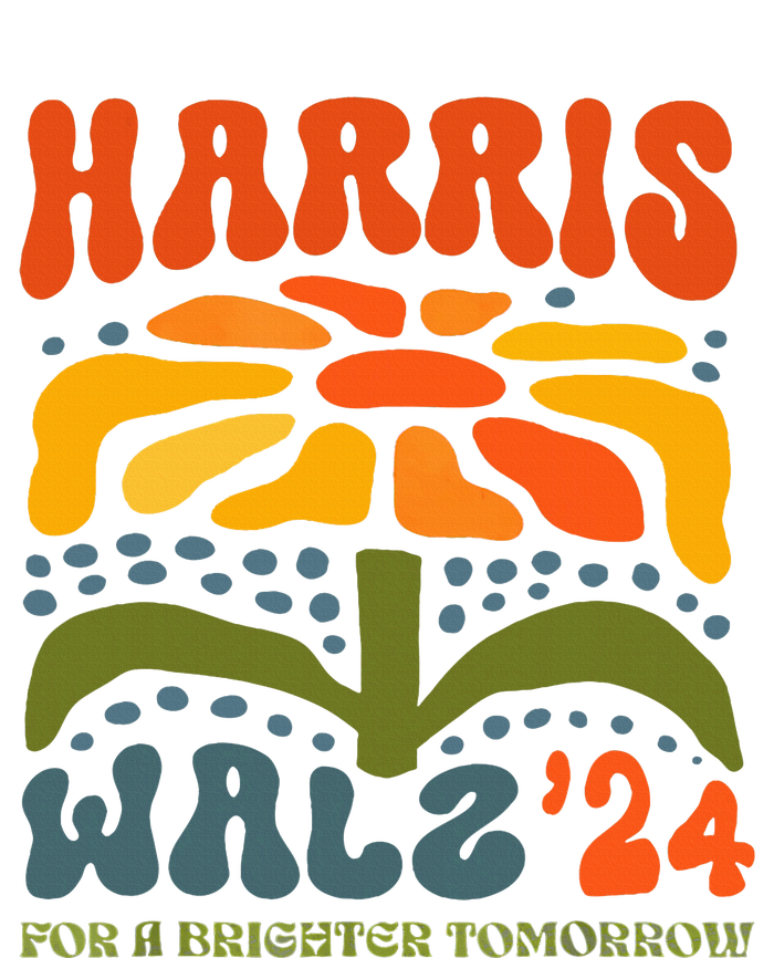 Harris Walz Waltz 2024 Retro Boho Groovy Flowers Performance Sprint T-Shirt