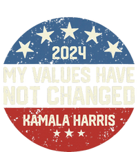 My Values Have Not Changed Kamala Harris Madam President Women's Knotted Racerback Tank