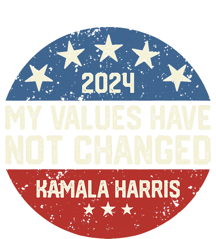 My Values Have Not Changed Kamala Harris Madam President Women's Knotted Racerback Tank