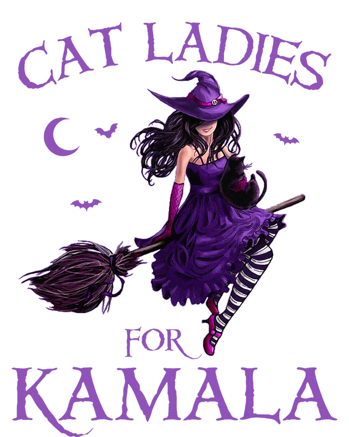 Cat Ladies For Kamala Harris 2024 Witches Harris Halloween T-Shirt