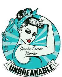 Ovarian Cancer Awareness Warrior Unbreakable Support Squad Button