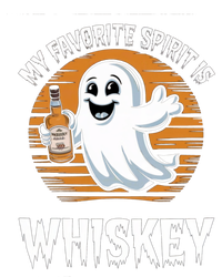 My Favorite Spirit Is Whiskey Funny Halloween Ghost Drinking Women's Knotted Racerback Tank