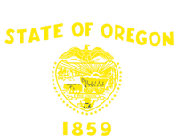 Blue Vintage Oregon Flag Gift Retro State Gift Usa Gift T-Shirt