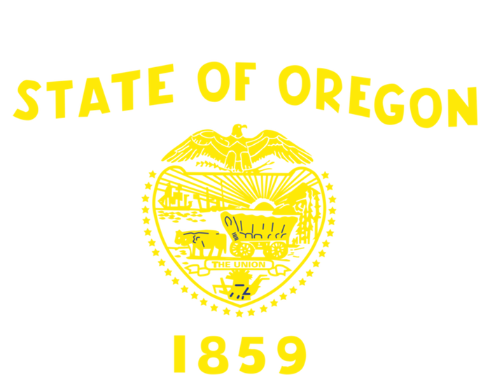 Blue Vintage Oregon Flag Gift Retro State Gift Usa Gift T-Shirt